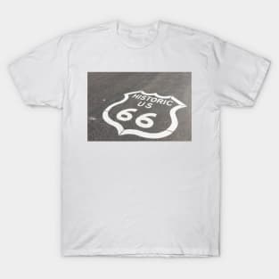 Route 66 painted on road T-Shirt